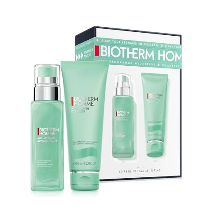 BIOTHERM جيل أكواباور المتقدم، مرطب وجه جل للرجال يرطب ويقوي البشرة، تركيبة جل مائية سريعة الامتصاص ومنعشة - Image 1