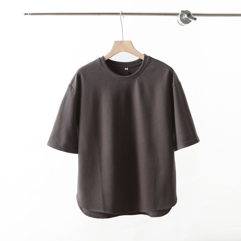Amekaji Short-Sleeve T-Shirt for Men, Summer Loose Oversized Drop-Shoulder Air Cotton T-Shirt, Breathable and Loose Fit - Image 4
