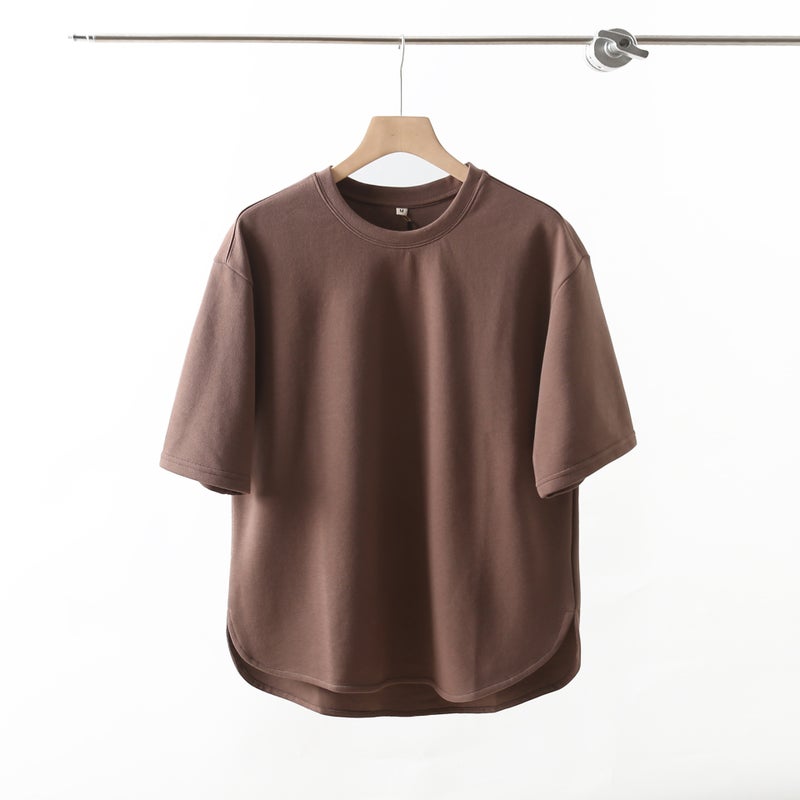 Amekaji Short-Sleeve T-Shirt for Men, Summer Loose Oversized Drop-Shoulder Air Cotton T-Shirt, Breathable and Loose Fit - Image 5