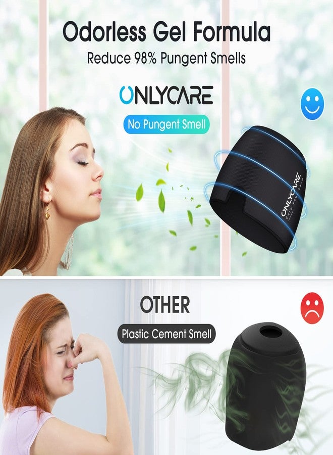 ONLYCARE Migraine Relief Cap, Upgraded Odorless Migraine Ice Head Wrap, Headache Relief Hat for Migraine, Black & Purple - Image 2