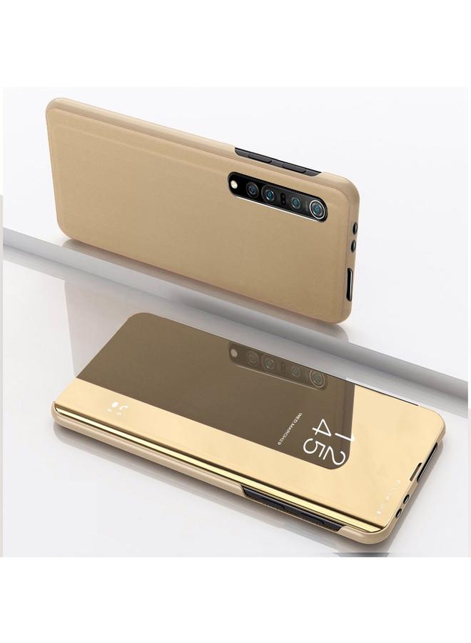 اس-توب جراب لهاتف OPPO Realme 7 جراب جلدي أفقي قابل للطي مع حامل ومرآة مطلية - Image 1