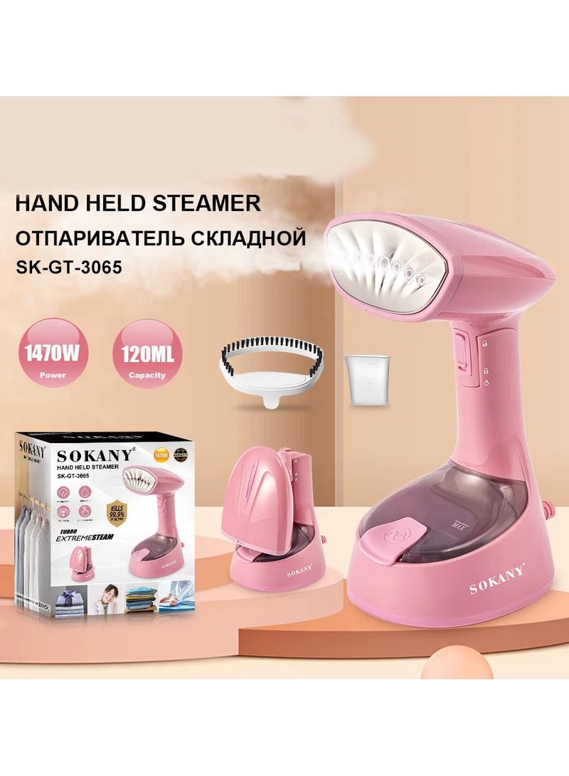 Sokany Sk-Gt-3065 Hand Held Extreme Steamer 120ML Water Tank Wrinkle Free Handheld Garment EXTREME Steamer 1470W High Power 2 Modes Multifunction Electric Steam  - Image 1