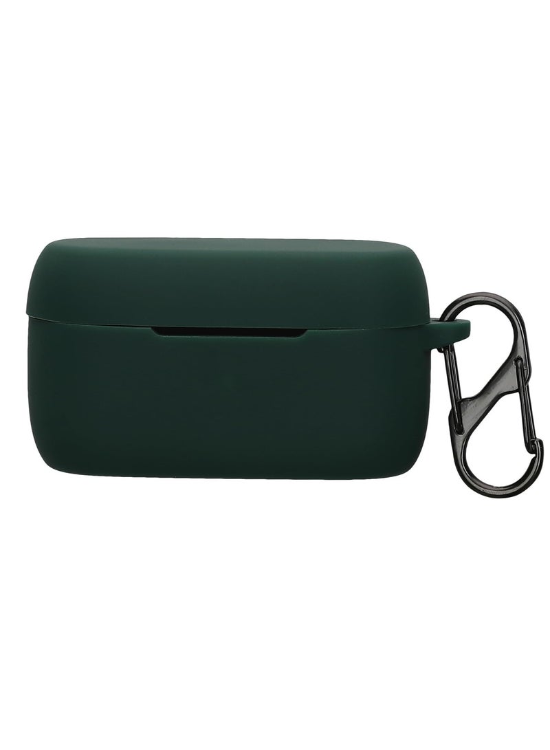 Silicone Case for Jabra Elite 2 Case, Shockproof Protective Case and Skin Protective Case Cover for Jabra Elite 4 with Keychain (Dark green))  - Image 1