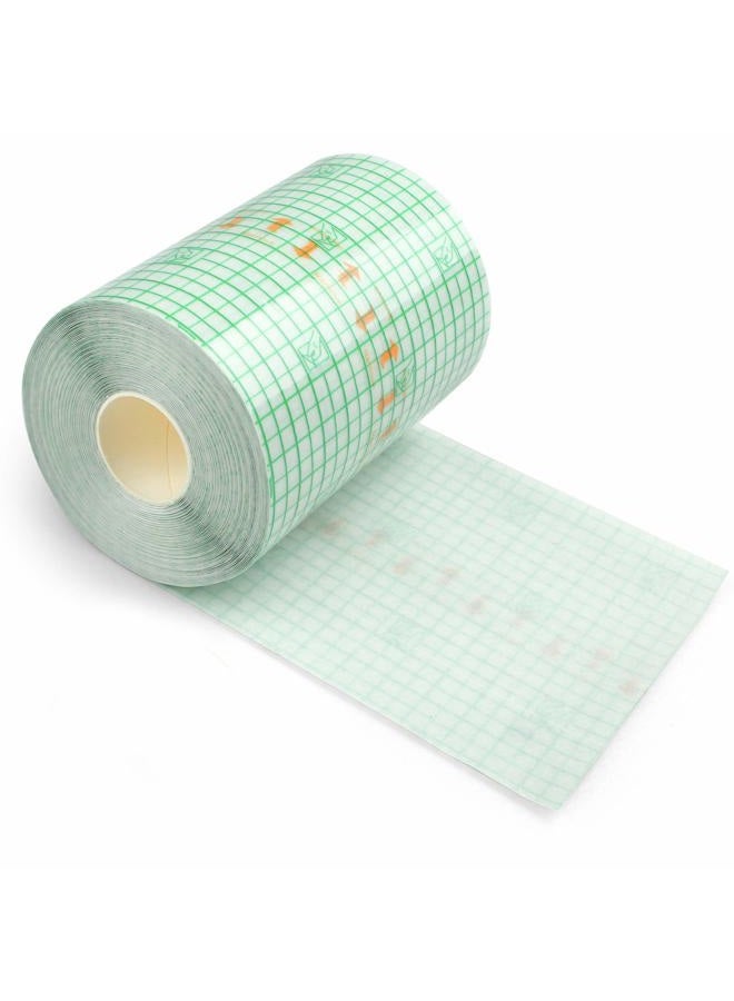 LotFancy Tattoo Aftercare Bandage, 4" x 12 Yards Roll, Transparent Film Dressing, Waterproof Protective Tattoo Wrap Tape for Second Skin Healing, Tattoo Supplies and Scar Therapy - Image 1