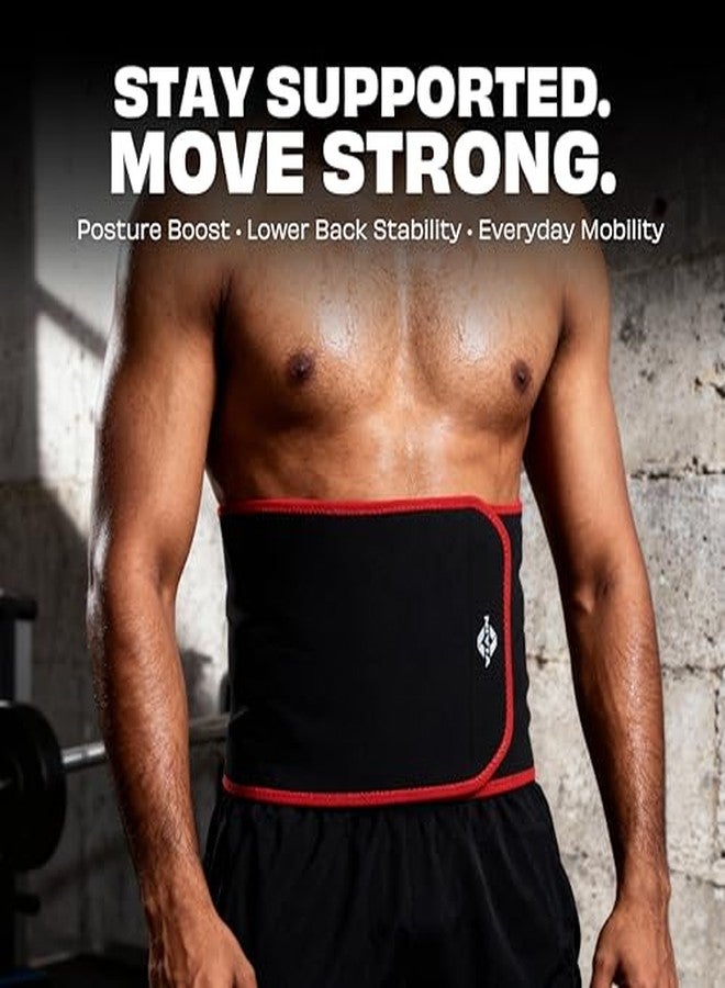 Nivia Adjustable Waist Support with Velcro, Back Supports, for Postural & Mobility Support Available in S | L & Black/Red Color, Used for Everyday Support & Lifestyle - Image 4