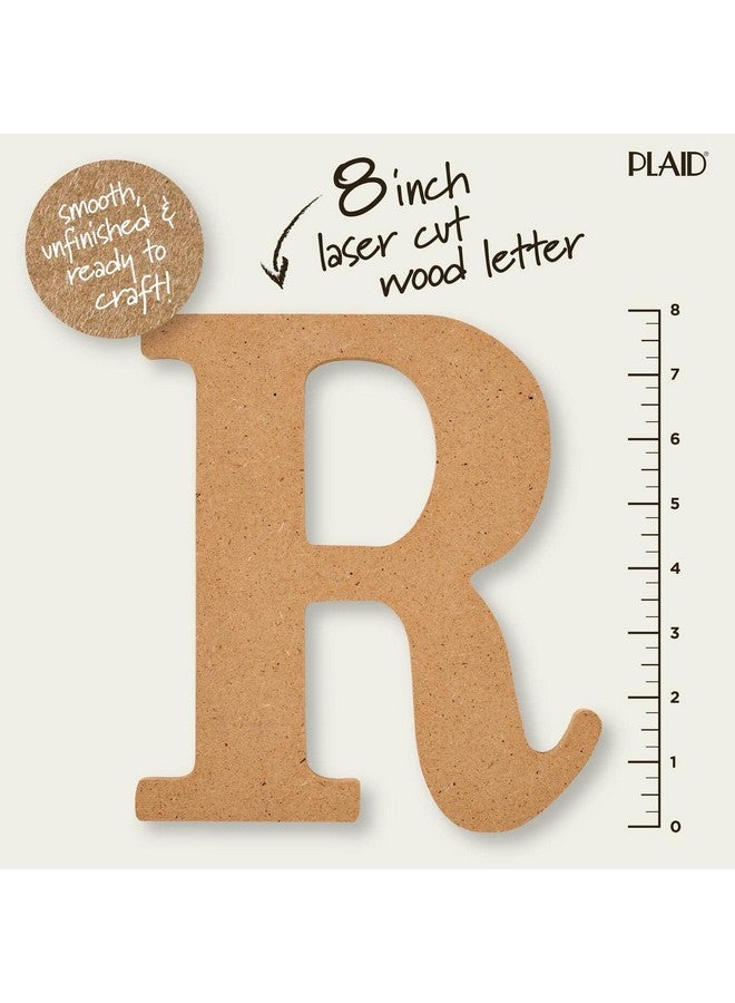 PLAID Wood Unfinished Letter 8" Wooden Surface Perfect For Diy Arts And Crafts Projects 63597 8 Inch - Image 2