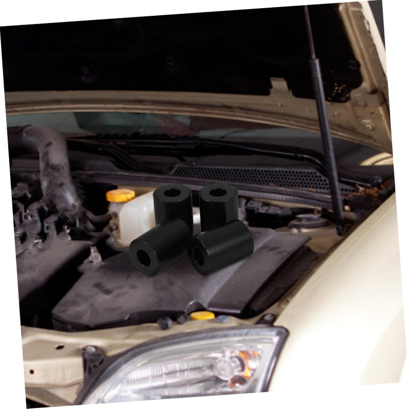 4Pcs Red Aluminum Alloy Engine Cover Damping Pads For Enhanced Ventilation - Image 5