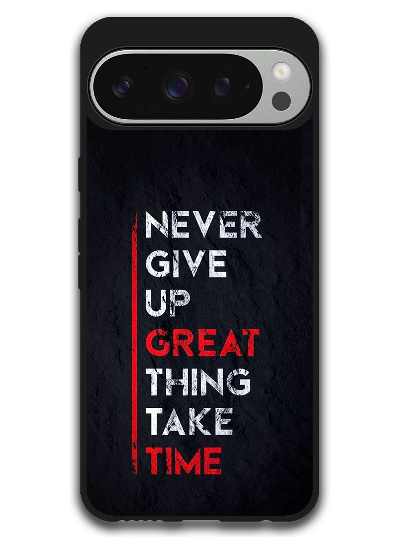 Theodor Protective Case Anti Scratch Shock Proof Bumper Cover For Google Pixel 9 Pro Never Give Up Great - Image 1