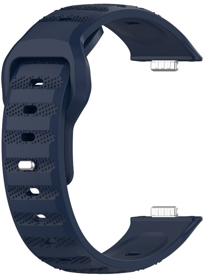 NIBEMINENT Strap for Huawei Watch Fit 3, Silicone Watchband Replacement Bracelet Blue  - Image 2