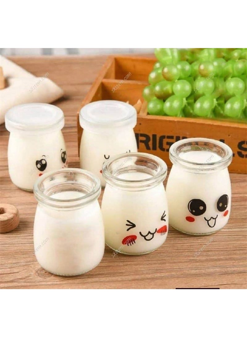 كوبايات زجاج حجم جامبو للزبادي مكونة من 5 قطع - Image 2