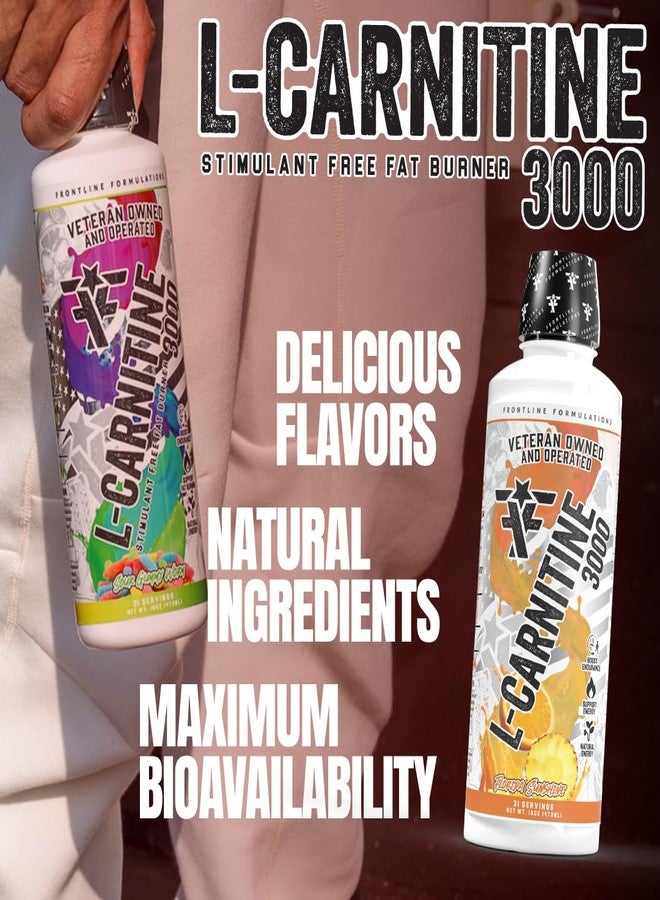 FRONTLINE FORMULATIONS L-Carnitine, Stimulant Free, Enhances Energy and Metabolism, Increased Energy and Endurance, Amazing Flavors, Veteran Owned and Operated (Sour Gummy Worm) - Image 5