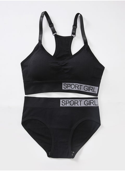 Black Bikini Set with Bra & Panties