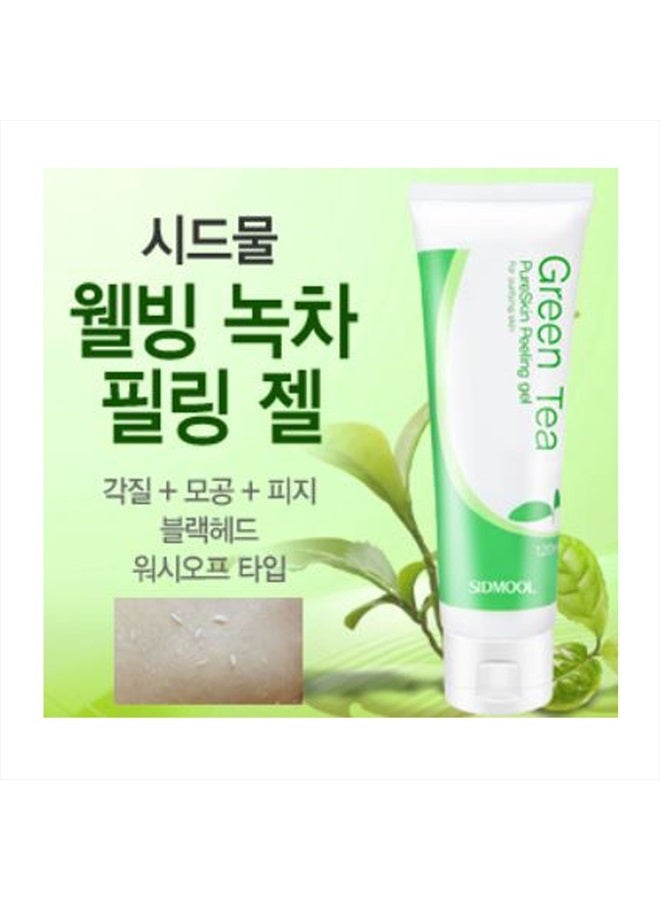 SIDMOOL Green Tea PureSkin Peeling gel 120ml for Purifying skin/ Wash-off type/Mild Soft Type Peeling - Image 1