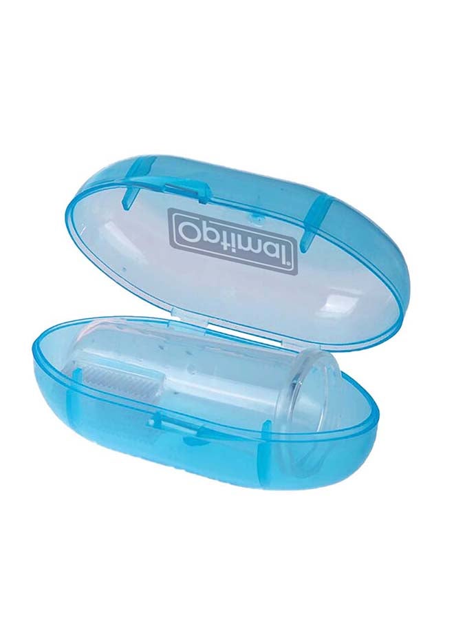 Optimal فرشاة أسنان سيليكون للأطفال، باللون الأزرق - Image 1