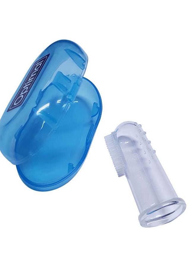 Optimal فرشاة أسنان سيليكون للأطفال، باللون الأزرق - Image 2