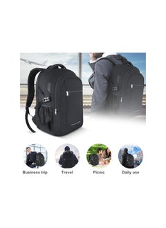 Men's Backpack for 17.3 Inch Laptop Travel Anti-Theft Waterproof Large Capacity Backpack for Business Travel School - Black - pzsku/Z085AD2B41F72A487D902Z/45/_/1727178605/b593745a-755f-4c59-87de-369833af92de