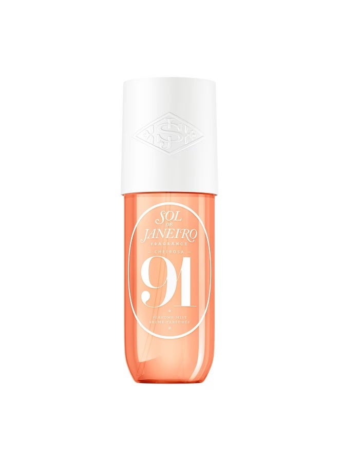 Sol de Janeiro Cheirosa 91 Rosa Charmosa Body & Hair Perfume Mist 90ml – Floral Fruity Fragrance Spray