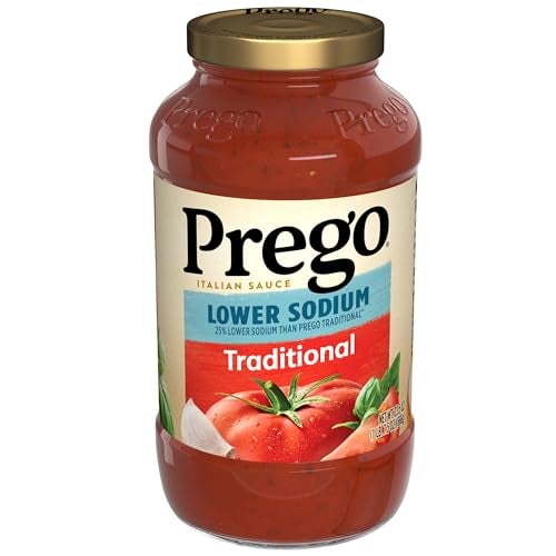 Prego Traditional Lower Sodium Pasta Sauce 235 oz Jar - Image 1
