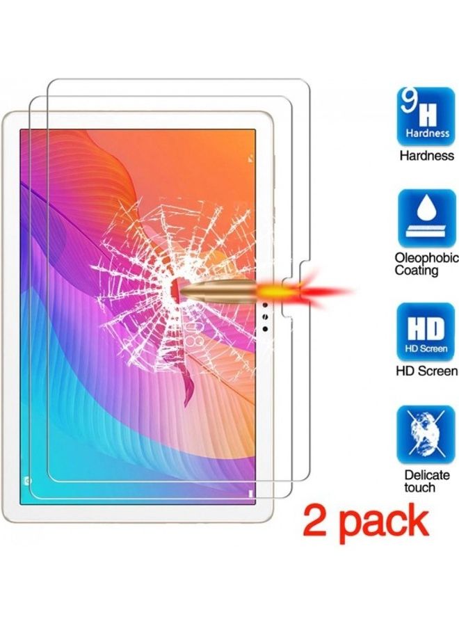 2-Piece Tempered Glass Screen Protector Set For Huawei MatePad T 10s Clear - Image 2