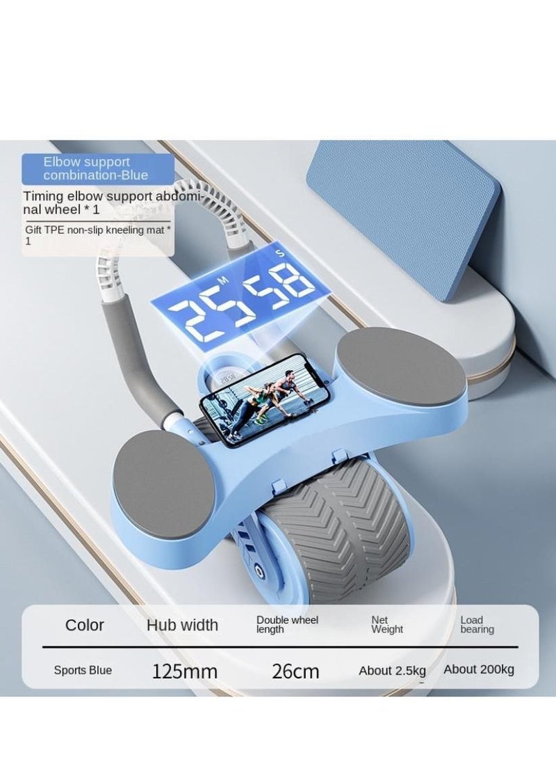 Y&D Automatic Rebound Abdominal Roller Tool with Elbow Support and Digital Meter Core Strength Training - Image 1