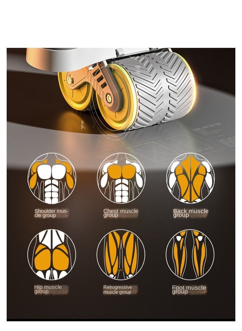 Y&D Automatic Rebound Abdominal Roller Tool with Elbow Support and Digital Meter Core Strength Training - Image 2