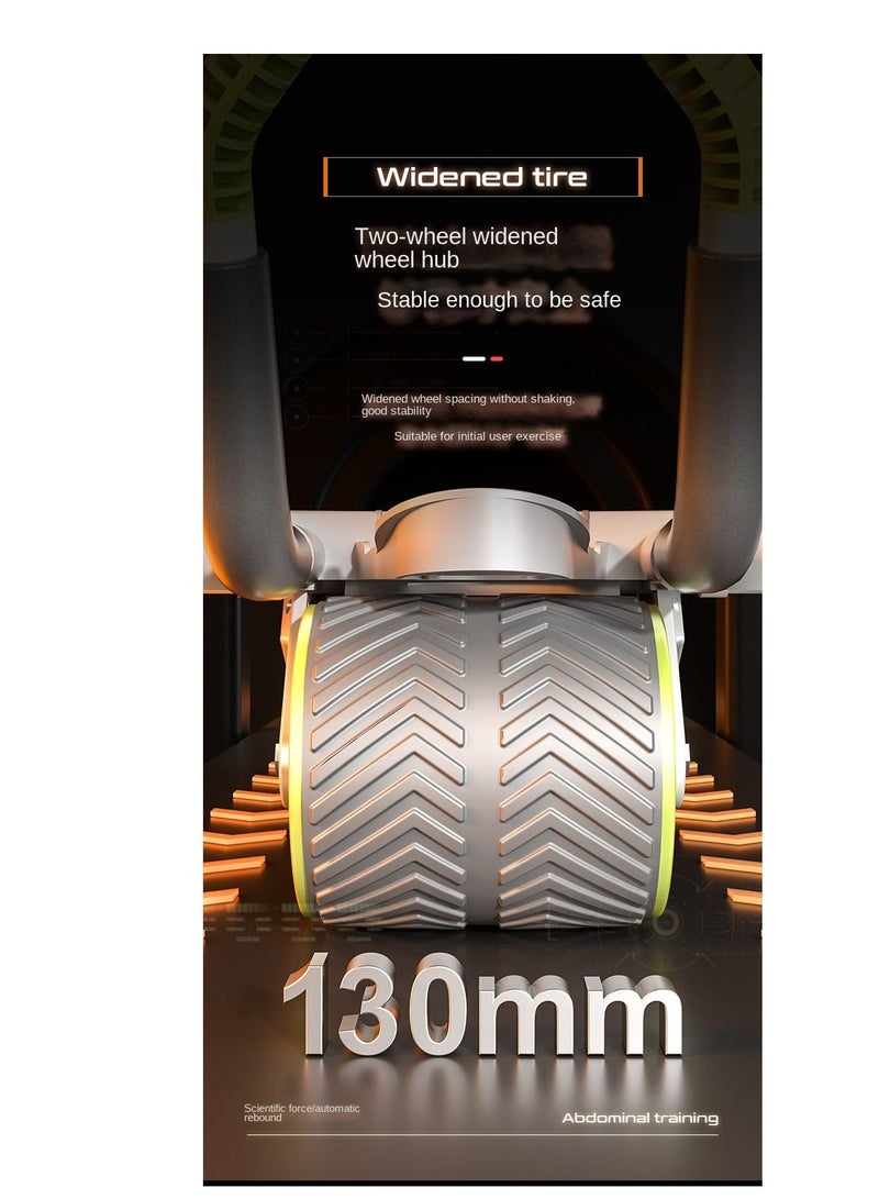 Y&D Automatic Rebound Abdominal Roller Tool with Elbow Support and Digital Meter Core Strength Training - Image 3