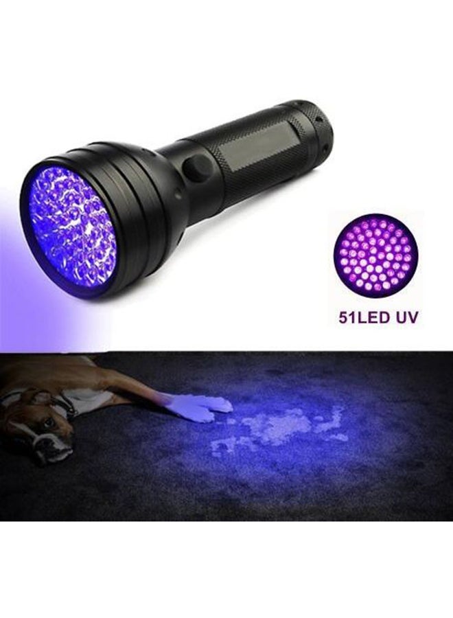 51 LED UV Flashlight Purple/Black 6x6centimeter - Image 2