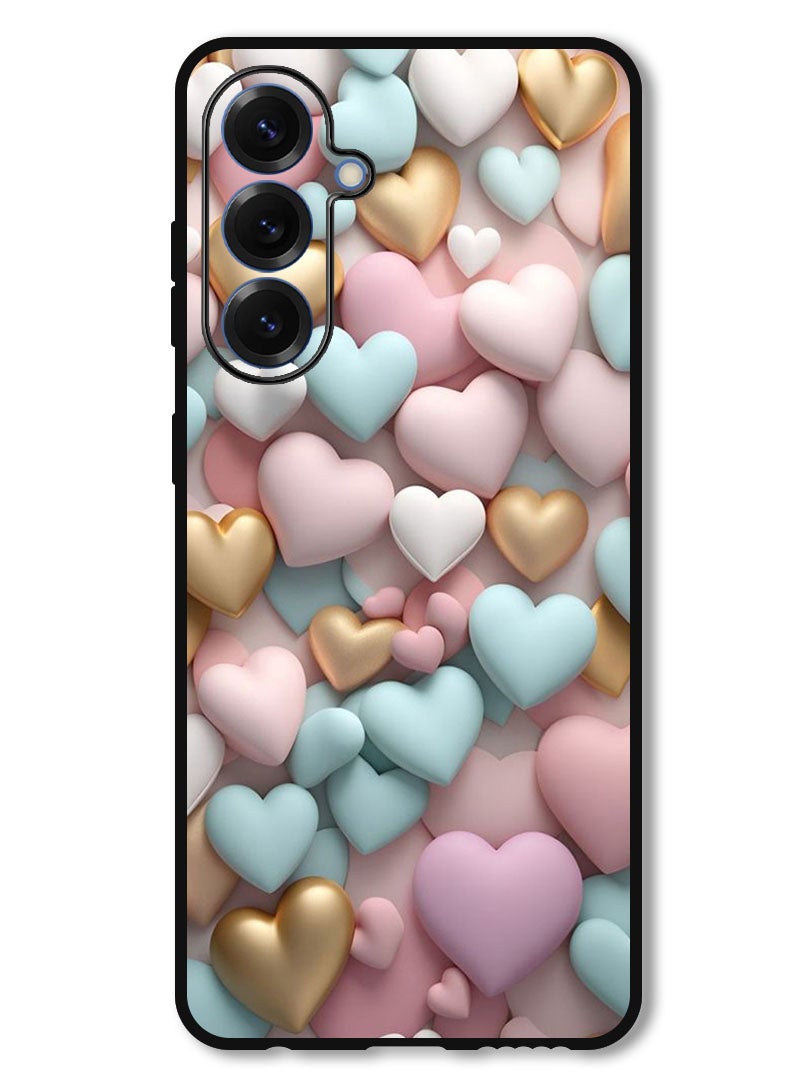 Theodor Protective Case Anti Scratch Shock Proof Bumper Cover For Samsung Galaxy A16 Colourful Hearts - Image 1