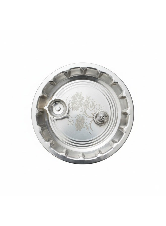 Steel Pooja Thali Set with Incense Holder & Diya