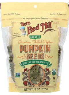 Bob's Red Mill Organic Pumpkin Seeds Premium Shelled Pepitas 12 oz (340 g) 