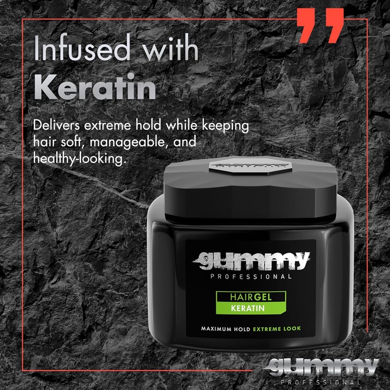 Gummy Keratin Hair Gel - Maximum Hold 700ml - Image 5
