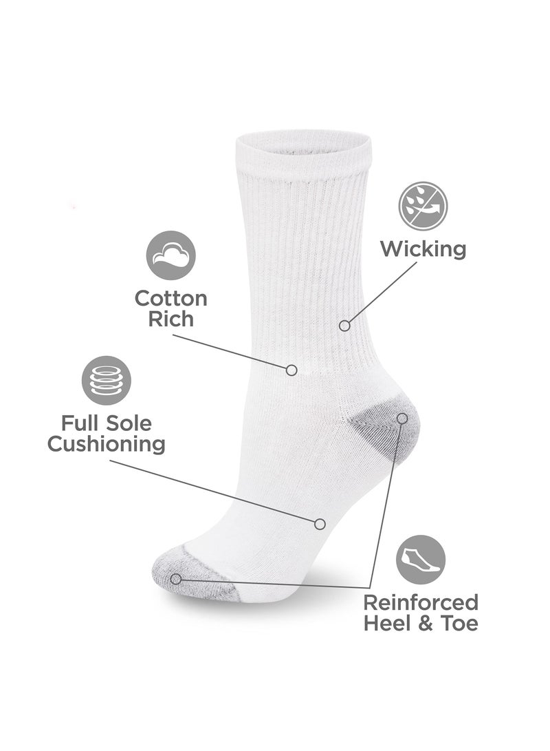 Sweet seven Women's 5-Pair Moisture-Wicking Crew Socks for All-Day Comfort and Durability - Image 5
