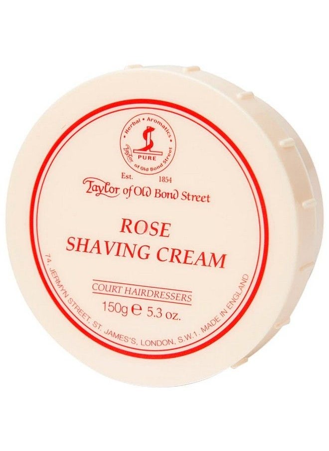 Taylor of Old Bond Street Rose Shaving Cream Jar 5.3Ounce (01004)  - Image 2