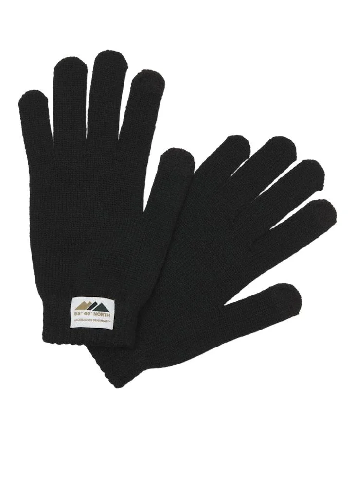 JACK & JONES Logo Print Knitted Gloves