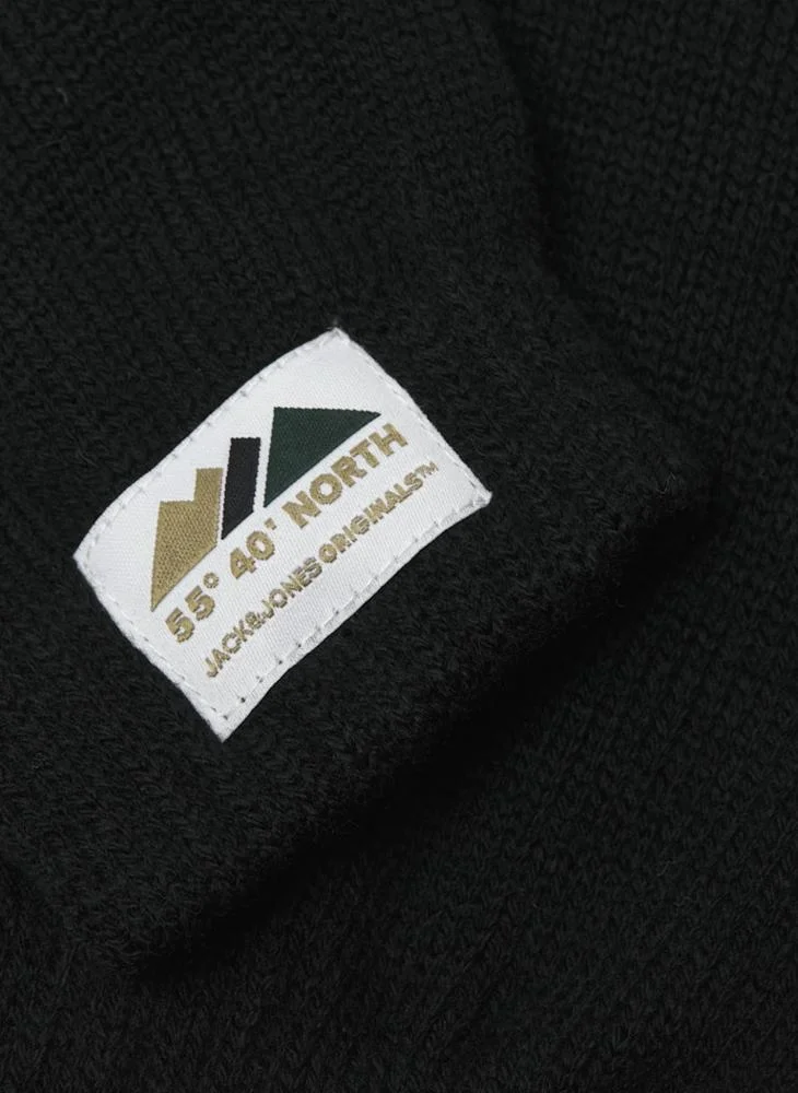 JACK & JONES Logo Print Knitted Gloves