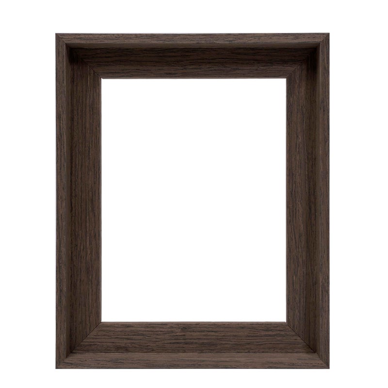 CANFRAVAS 8x10 Solid Wood Canvas Floater Frame, Wood Canvas Floating Frame, Floater Frame for 0.6"-0.8" Deep Canvas Paintings (8"x10", Dark Brown) - Image 2