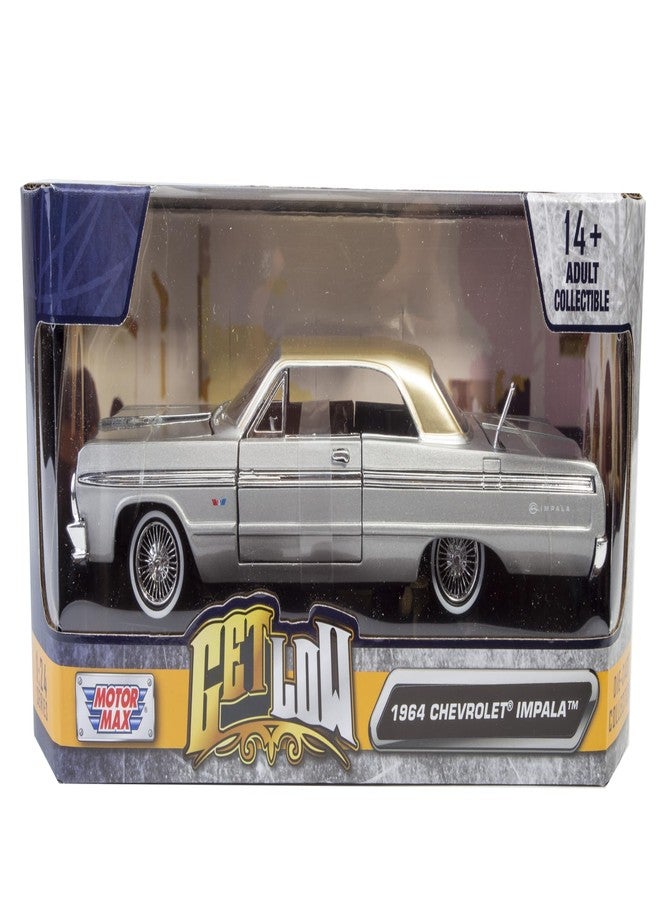 MOTORMAX موديل سيارة موتورماكس 1964 شيفروليه إمبالا سلسلة الحصول على انخفاض 1/24 مصنوعة من المعدن - Image 2