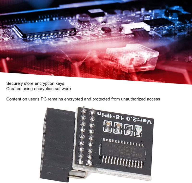 All season compatible build TPM Security Module 18Pin Securely Stores Encryption Keys for Motherboard for Upgrade Test Varied size selections Local inventory listed item KSA standard compatible design Global sizing options Global simple assemble options Balanced structure Global assemble options Simple multi-feature universal build Gulf popular simple design KSA market compliant quality Global versatile design Budget friendly premium quality Stackable design Carefully selected material Multi-style matching design Local market compliant trusted quality Multi-use upgraded craftsmanship Ready order processing Dispersed regional warehouses N/S/C nationwide deliver Long term storage compatible Matte anti slip finish Fine polished finish Labor saving - Image 3