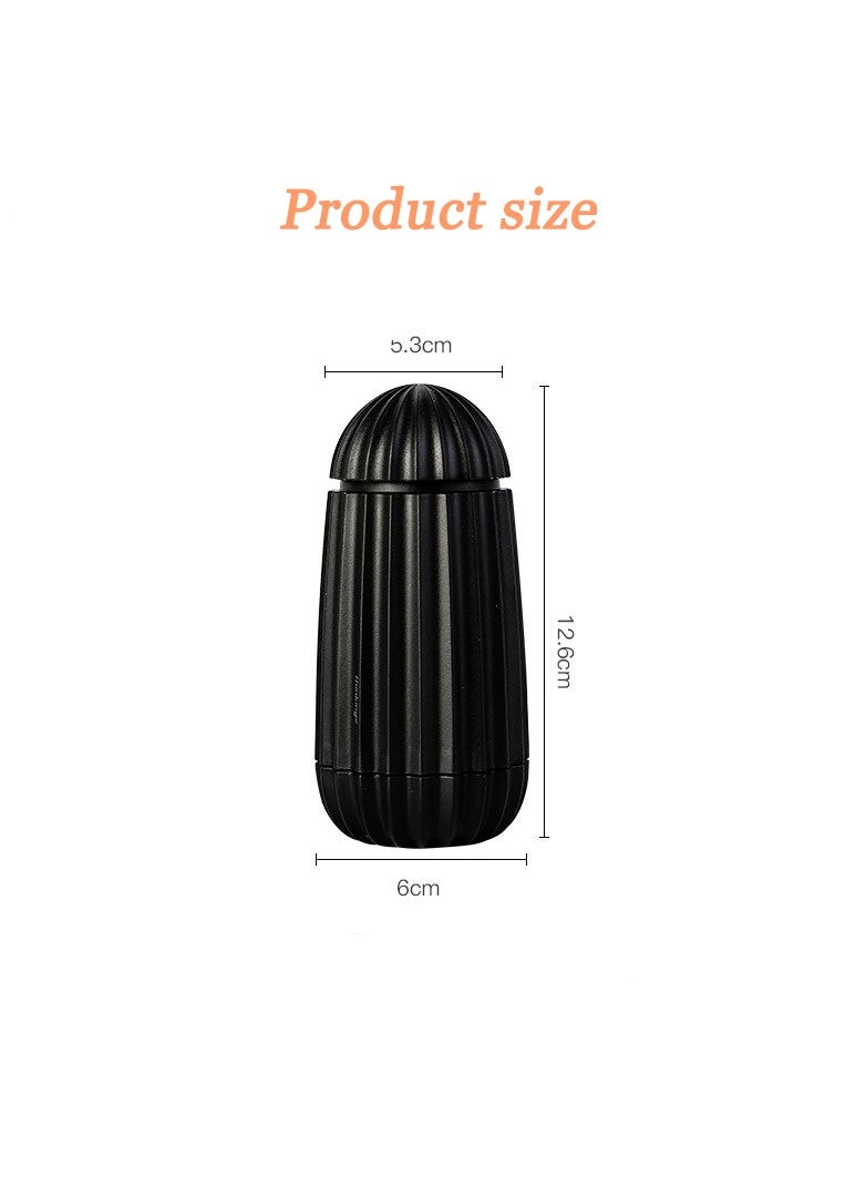 Generic SYOSI Retractable Toothpick Holder Cactus Shaped Automatic Toothpick Dispenser Toothpicks Case Storage Organizer for Kitchen Decorations Black  - Image 5