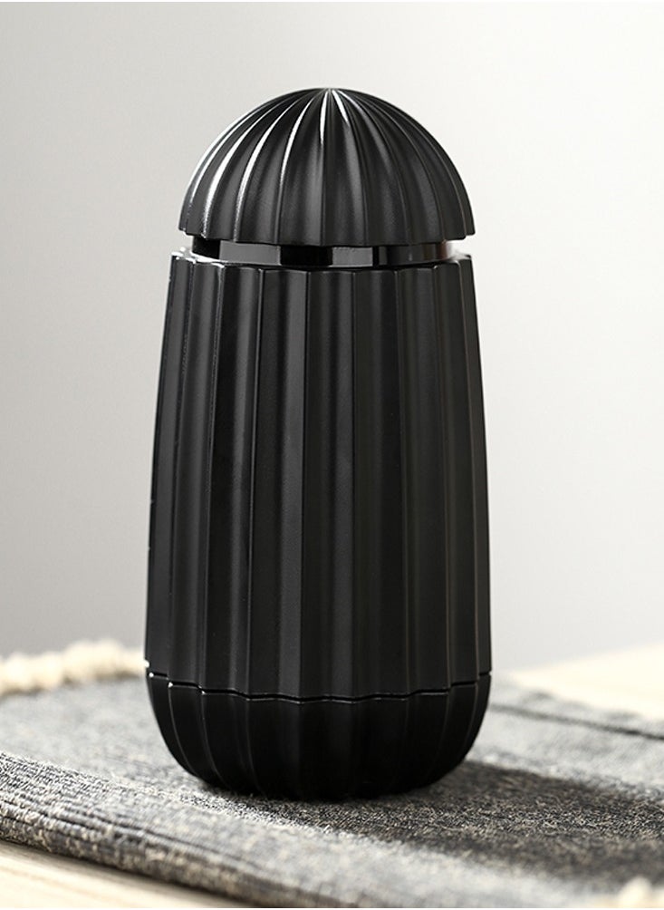Generic SYOSI Retractable Toothpick Holder Cactus Shaped Automatic Toothpick Dispenser Toothpicks Case Storage Organizer for Kitchen Decorations Black  - Image 1