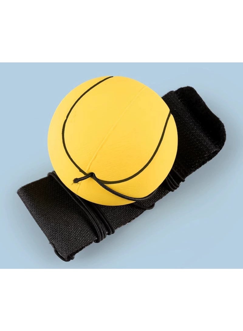 Super high elasticity ball, super high elasticity, suitable for parent-child interactive toys to improve hand-eye coordination and sports training (4 packs, including basketball, football, baseball, and tennis). - Image 5