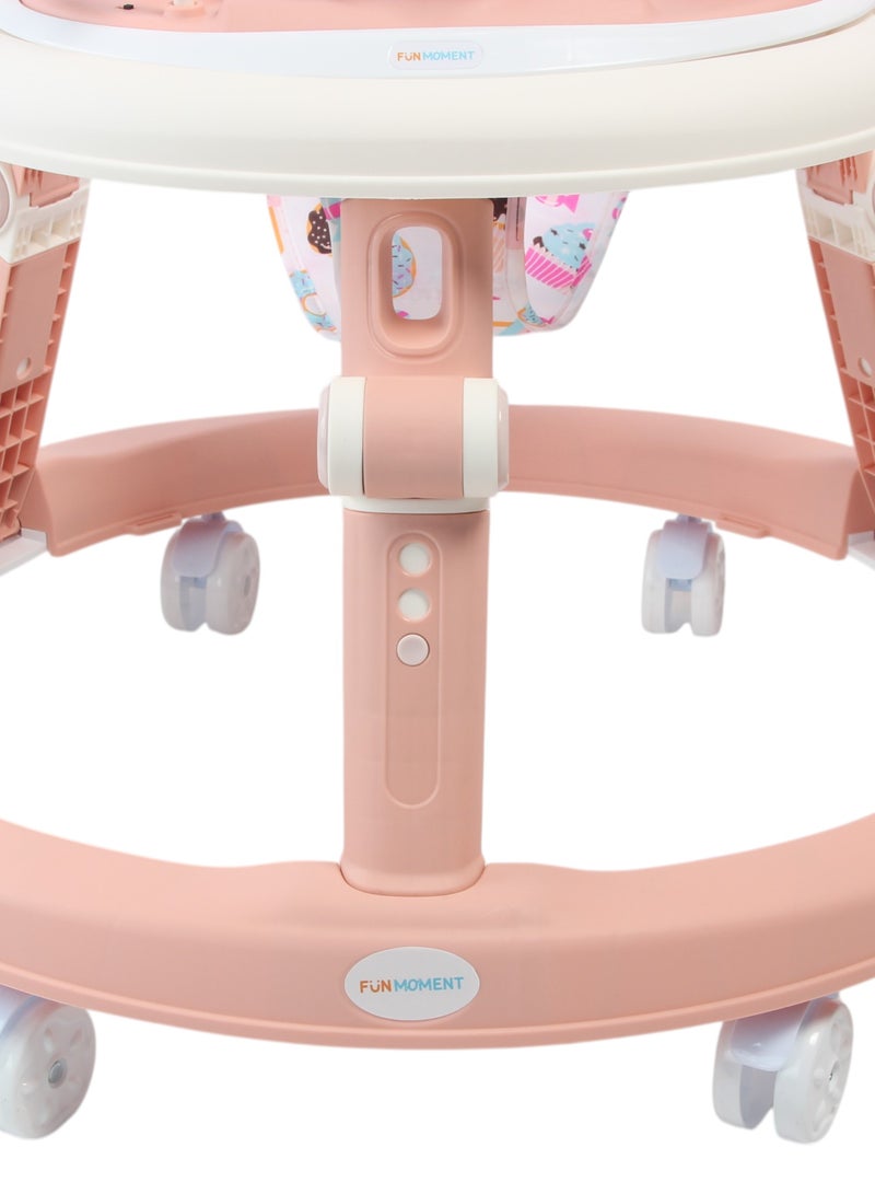 لحظة مرح مشاية للاطفال مع ارتفاع قابل للتعديل وقابلة للطي، لعمر 6-12 شهر - Image 2