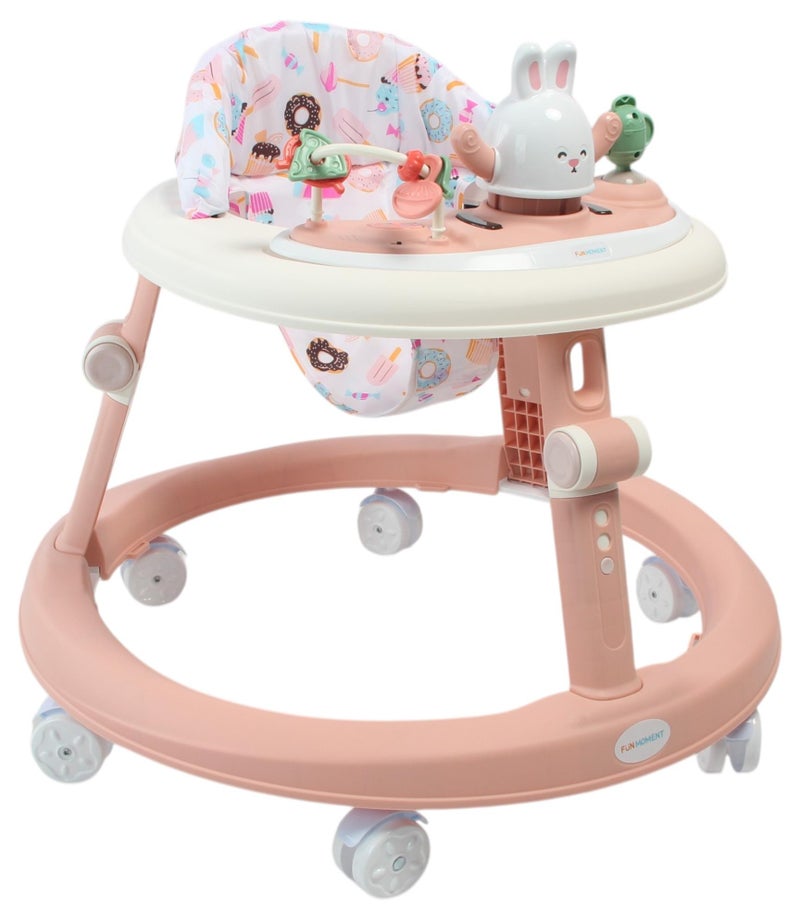 لحظة مرح مشاية للاطفال مع ارتفاع قابل للتعديل وقابلة للطي، لعمر 6-12 شهر - Image 1