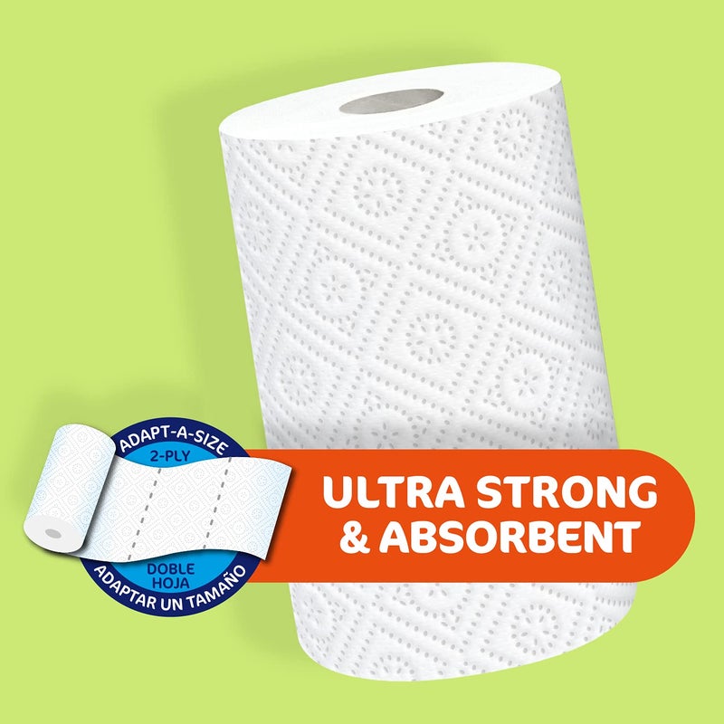 NICKY Elite Adapt-A-Size Paper Towels 24 Large Rolls= 40 Regular Rolls Plastic Free Packaging Paper Wrap Ultra Strong and Absorbent - Image 2