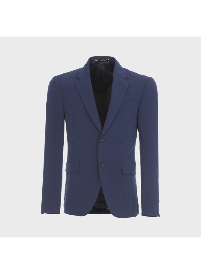 Zara بدلة رجال ذات لون صلب بتصميم بسيط وجودة عالية ومهيكلة للأعمال غير الرسمية - Image 2