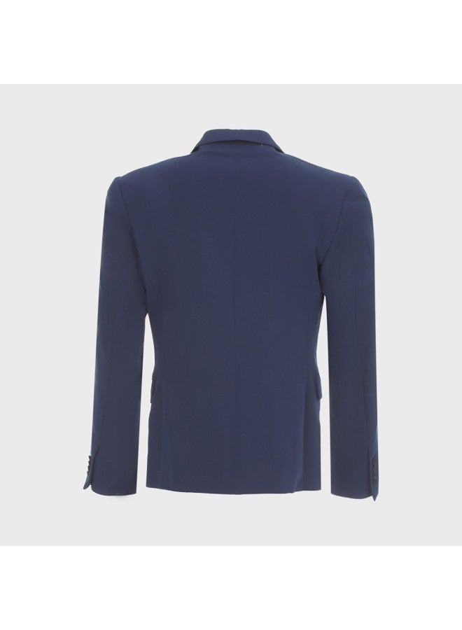 Zara بدلة رجال ذات لون صلب بتصميم بسيط وجودة عالية ومهيكلة للأعمال غير الرسمية - Image 3