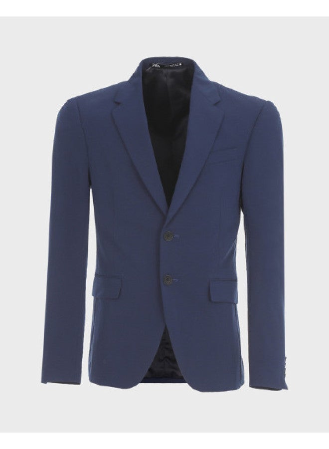 Zara بدلة رجال ذات لون صلب بتصميم بسيط وجودة عالية ومهيكلة للأعمال غير الرسمية - Image 1