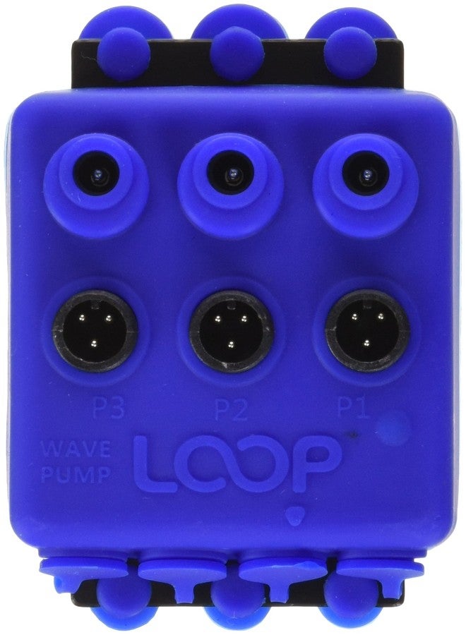 كارانت موزع مضخة الموجات eFlux الزرقاء من Current USA (يوصل حتى 3 مضخات موجات eFlux) حلقة تحكم المضخات ضوء مؤشر LED، حماية IC، واقي رذاذ سيليكون أزرق (1685) - Image 1