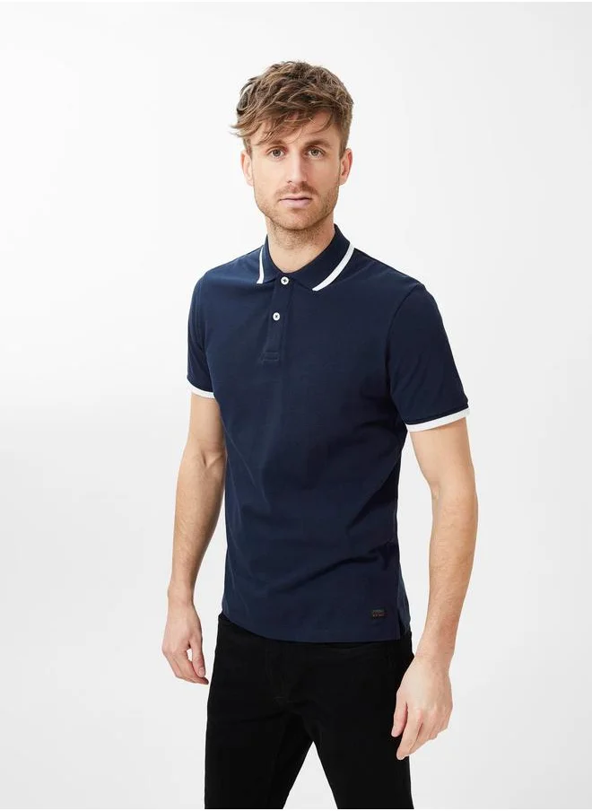 برودكت Contrast Taping Detail Basic Polo