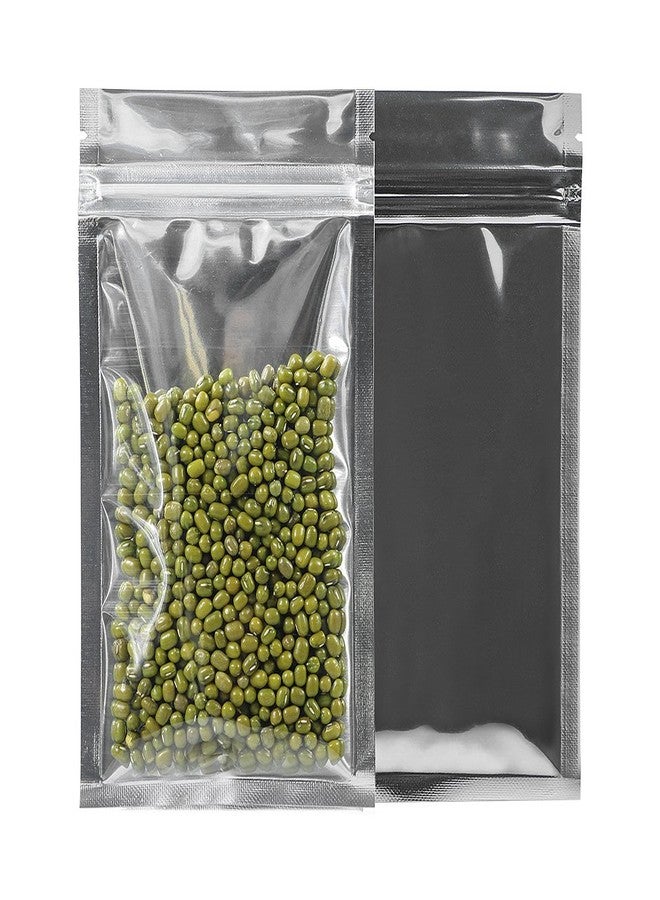 GooGou Resealable Zip Mylar Bag Food Storage Aluminum Foil Bags Smell Proof Pouches 100pcs(5.11x7.87 in) - Image 1
